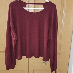 Burgundy hollister Knit Sweater